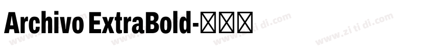 Archivo ExtraBold字体转换